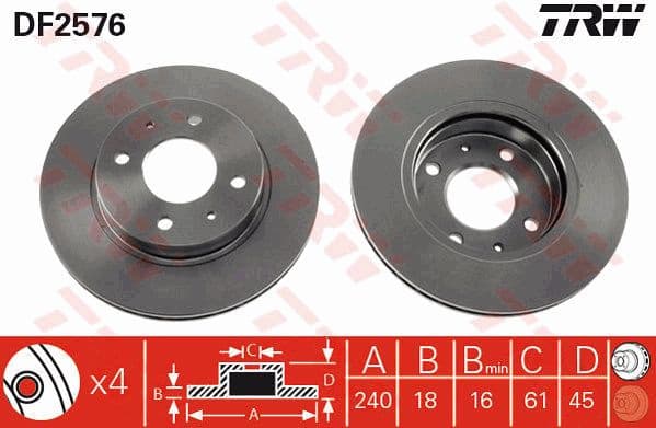 Brake Disc DF2576