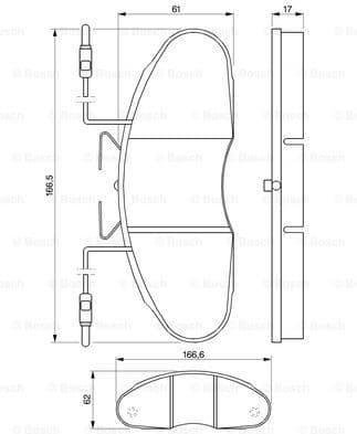 Brake Pad Set, disc brake 0986424080 - image 7