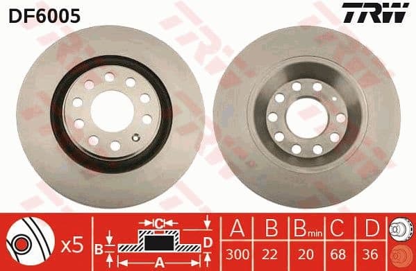 Brake Disc DF6005