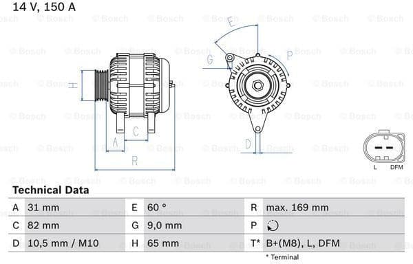 Alternator 0986044480