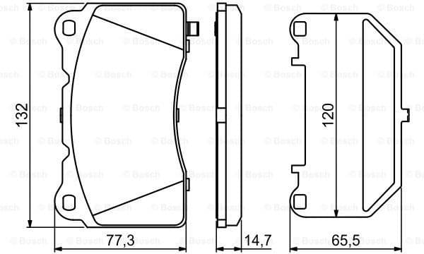 Brake Pad Set, disc brake 0986494880 - image 2