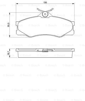 Brake Pad Set, disc brake 0986469790 - image 7