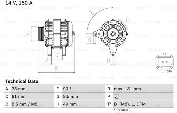 Alternator 0986080420