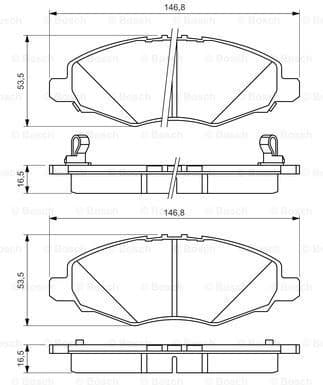 Brake Pad Set, disc brake 0986494326
