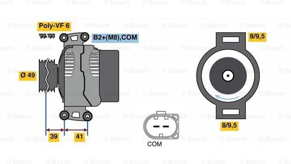 Alternator 0986048350