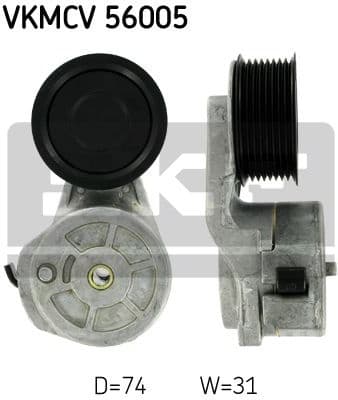 Belt Tensioner, V-ribbed belt VKMCV56005