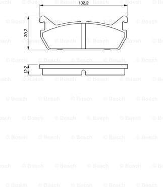Brake Pad Set, disc brake 0986461146 - image 7