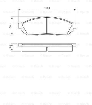 Brake Pad Set, disc brake 0986494208