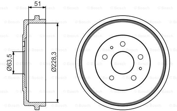 Brake Drum 0986477219