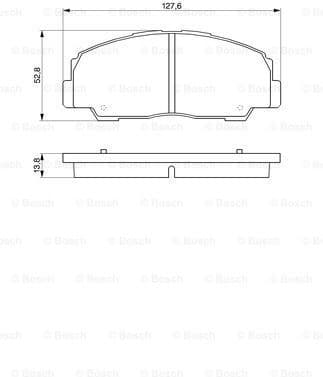 Brake Pad Set, disc brake 0986424297