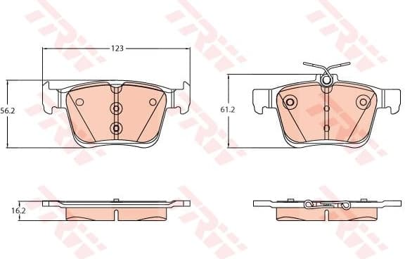 Brake Pad Set, disc brake GDB2179