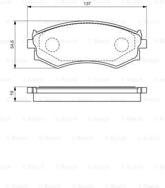 Brake Pad Set, disc brake 0986461139 - image 7