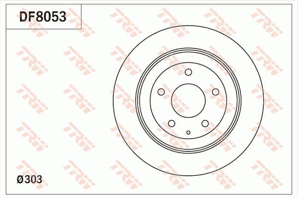 Brake discs kit rear, (2pcs), Top Quality DF8053 - image 3