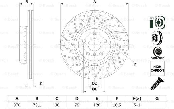 Brake Disc 0986479E10 - image 5