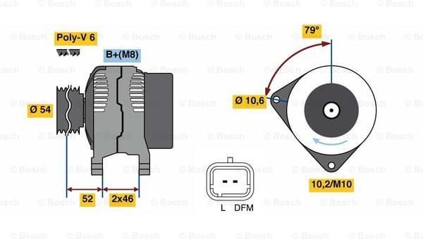 Alternator 0986049700