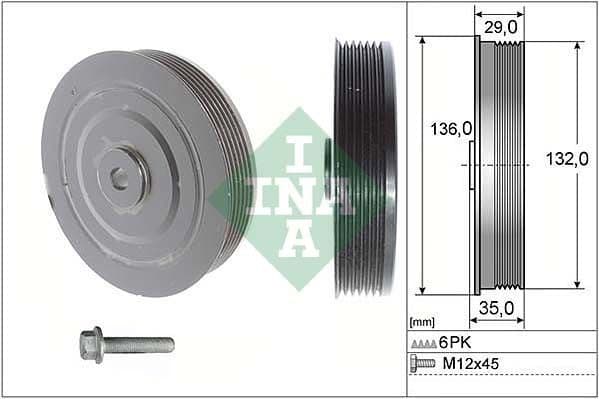 Belt Pulley, crankshaft 544000920