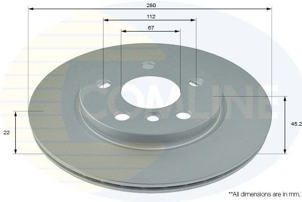 Brake Disc COATED ADC1786V