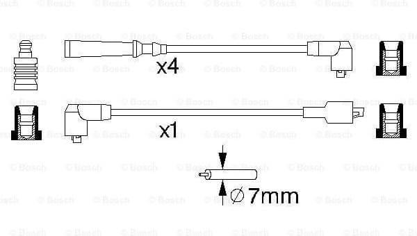 Ignition Cable Kit 0986356702 - image 5