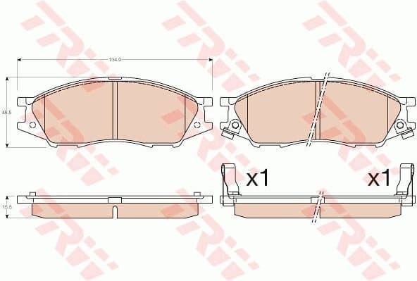 Brake Pad Set, disc brake GDB3563