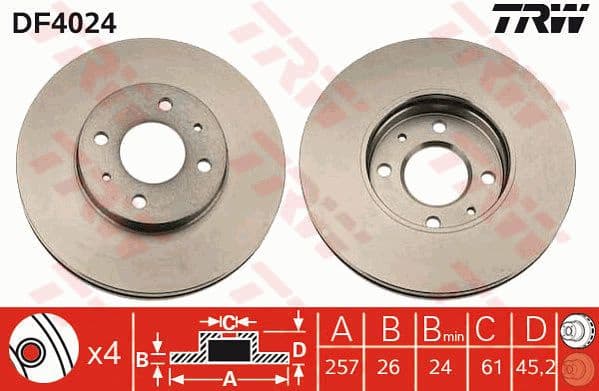 Brake Disc DF4024