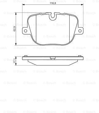 Brake Pad Set, disc brake 0986494409 - image 7