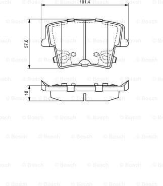 Brake Pad Set, disc brake 0986494678