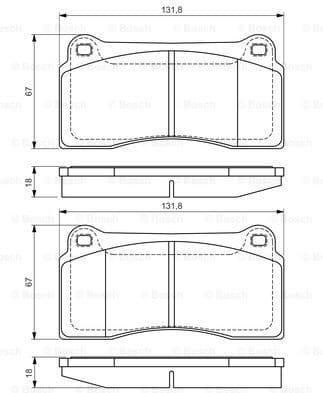 Brake Pad Set, disc brake 0986494353