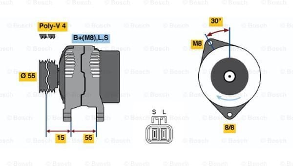 Alternator 0986049191