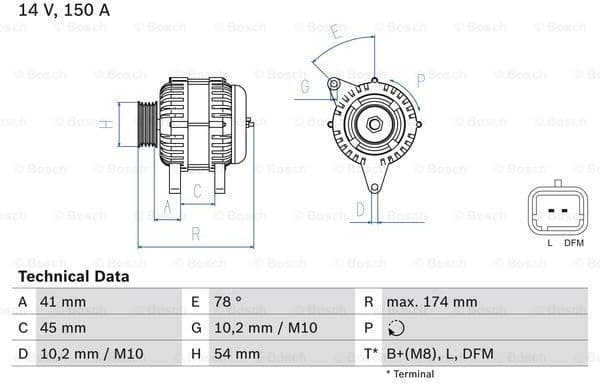 Alternator 0986083890