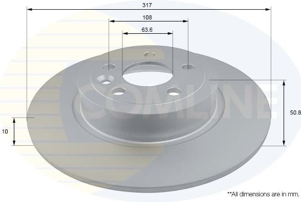 Brake Disc COATED ADC1286