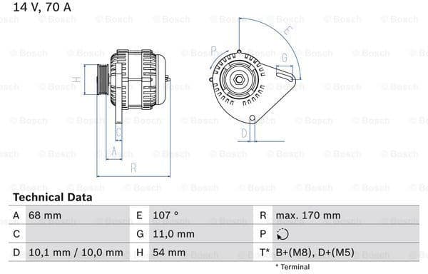 Alternator 0986080560