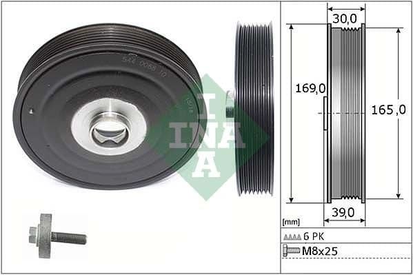 Belt Pulley, crankshaft 544008820