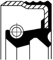 Shaft Seal, wheel hub 19037212B