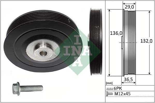 Belt Pulley, crankshaft 544000720