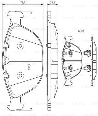 Brake Pad Set, disc brake 0986494217