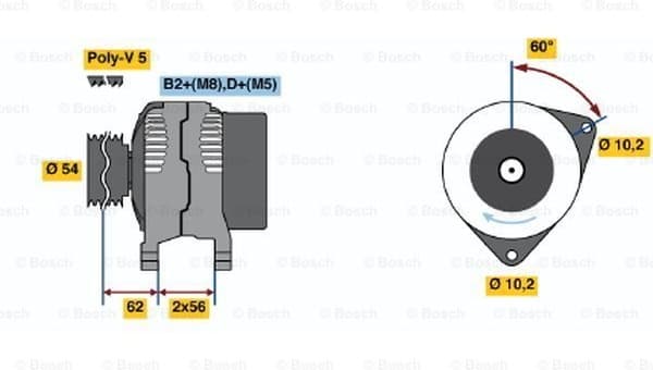 Alternator 0986041240