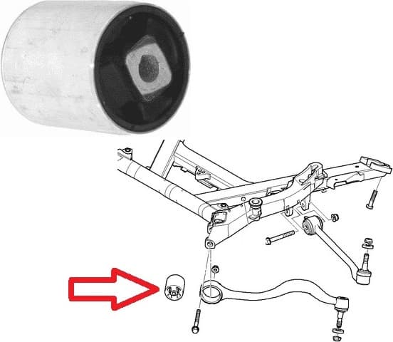 Silentblock 1pc front axle 13282 01