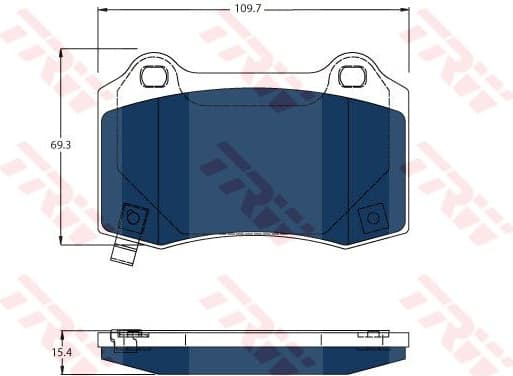 Brake Pad Set, disc brake ELECTRIC BLUE GDB4171BTE
