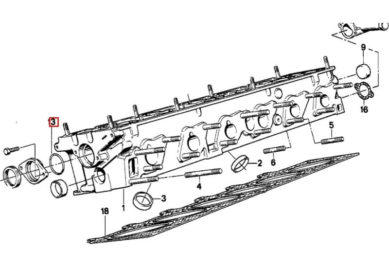 Seal distributor axle 099.201