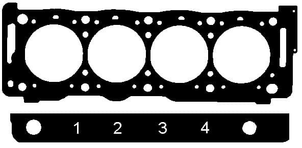 Gasket cylinder head 147.041