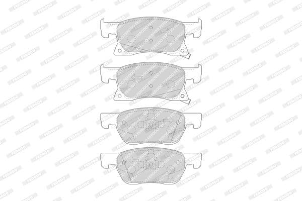 Brake pads front, Top Quality FDB4933