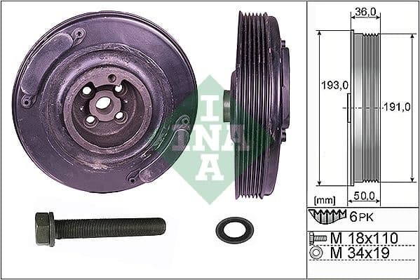 Belt Pulley, crankshaft 544000220