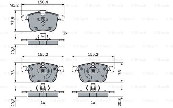 Brake Pad Set, disc brake 0986494959 - image 7