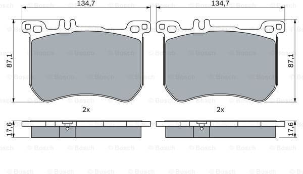 Brake Pad Set, disc brake 0986494985
