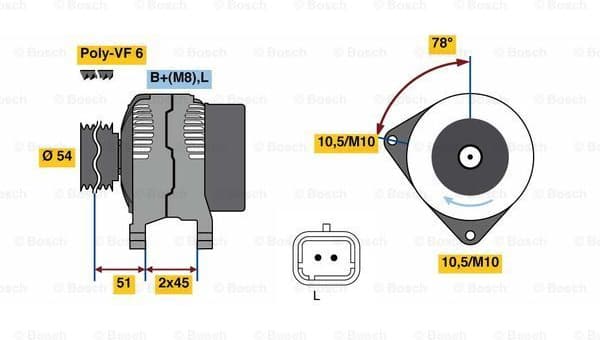 Alternator 0986080660