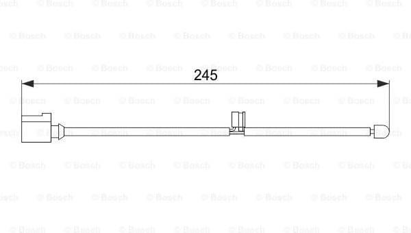 Warning Contact, brake pad wear 1987474563