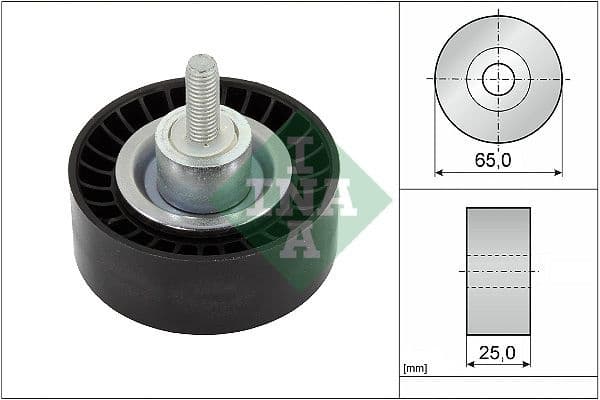 Deflection/Guide Pulley, V-ribbed belt 532088610