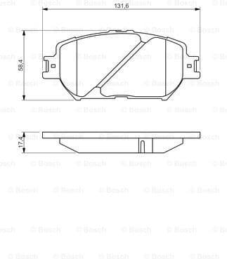 Brake Pad Set, disc brake 0986494418