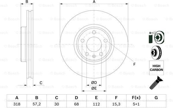 Brake Disc 0986479E49