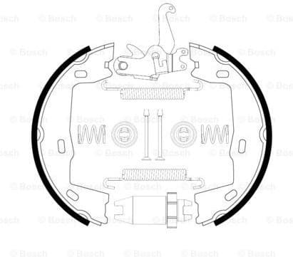Brake Shoe Set, parking brake 0204113824 - image 5